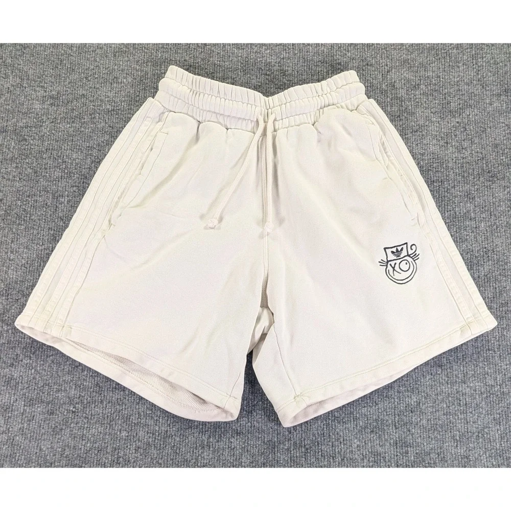 Adidas x Andre Saraiva Shorts Mens Small Cream Off White HK5221 Graphic Cotton
